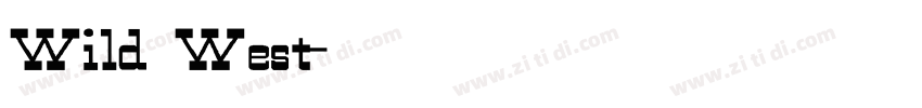 Wild West字体转换